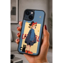BG AKSESUAR iPhone 13 Mini Uyumlu Siyahkedi Desenli Kamera Korumalı Darbelere Dayanıklı Kılıf