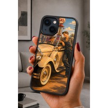 BG AKSESUAR iPhone 15 Plus Uyumlu Klasikaraba Desenli Kamera Korumalı Darbelere Dayanıklı Kılıf