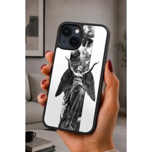 BG AKSESUAR iPhone 14 Plus Uyumlu Alegori Desenli Kamera Korumalı Darbelere Dayanıklı Kılıf