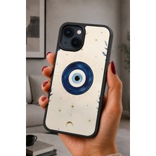 BG AKSESUAR iPhone 13 Mini Uyumlu Evileye Desenli Kamera Korumalı Darbelere Dayanıklı Kılıf
