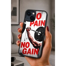 BG AKSESUAR iPhone 15 Uyumlu Fitness Desenli Kamera Korumalı Darbelere Dayanıklı Kılıf