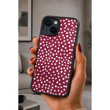 BG AKSESUAR iPhone 15 Uyumlu Noktalı Desenli Kamera Korumalı Darbelere Dayanıklı Kılıf