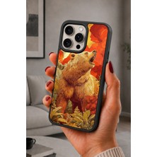BG AKSESUAR iPhone 14 Pro Uyumlu Bozayı Desenli Kamera Korumalı Darbelere Dayanıklı Kılıf