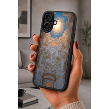 BG AKSESUAR iPhone 16 Uyumlu Bulut Desenli Kamera Korumalı Darbelere Dayanıklı Kılıf