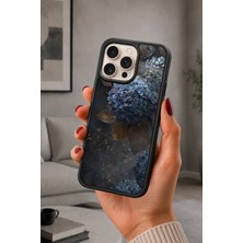 BG AKSESUAR iPhone 16 Pro Uyumlu Hydrangea Desenli Kamera Korumalı Darbelere Dayanıklı Kılıf