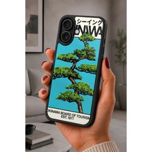 BG AKSESUAR iPhone 16 Uyumlu Okinawa Desenli Kamera Korumalı Darbelere Dayanıklı Kılıf