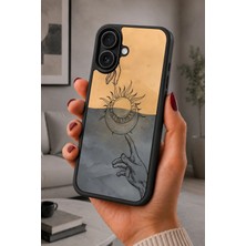 BG AKSESUAR iPhone 16 Uyumlu Tutulma Desenli Kamera Korumalı Darbelere Dayanıklı Kılıf