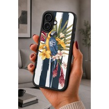 BG AKSESUAR iPhone 16 Plus Uyumlu Tropikal Desenli Kamera Korumalı Darbelere Dayanıklı Kılıf