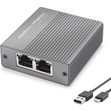 Hace Bazaar Gigabit Ethernet Switch 4 Port Type C Güç Girişli Gri HDX1413