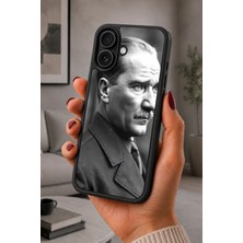 BG AKSESUAR iPhone 16 Plus Uyumlu Portre Desenli Kamera Korumalı Darbelere Dayanıklı Kılıf