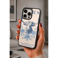 BG AKSESUAR iPhone 15 Pro Uyumlu Taurus Desenli Kamera Korumalı Darbelere Dayanıklı Kılıf