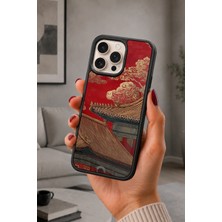 BG AKSESUAR iPhone 16 Pro Uyumlu Çinmimarisi Desenli Kamera Korumalı Darbelere Dayanıklı Kılıf