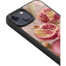 BG AKSESUAR iPhone 15 Uyumlu Narçiçeği Desenli Kamera Korumalı Darbelere Dayanıklı Kılıf