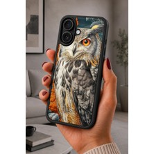 BG AKSESUAR iPhone 16 Uyumlu Puhu Desenli Kamera Korumalı Darbelere Dayanıklı Kılıf