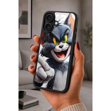 BG AKSESUAR iPhone 16 Uyumlu Karikatür Desenli Kamera Korumalı Darbelere Dayanıklı Kılıf