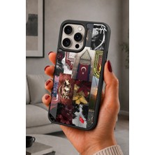 BG AKSESUAR iPhone 15 Pro Max Uyumlu Türkiye Desenli Kamera Korumalı Darbelere Dayanıklı Kılıf