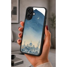 BG AKSESUAR iPhone 16 Uyumlu Cami Desenli Kamera Korumalı Darbelere Dayanıklı Kılıf