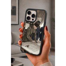 BG AKSESUAR iPhone 15 Pro Uyumlu Karargâh Desenli Kamera Korumalı Darbelere Dayanıklı Kılıf