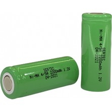 Hace Bazaar 1.2V 2000 Mah - 4/5A - Ni-Mh Şarjlı Pil - (Başsız / Flat Head)