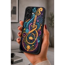 BG AKSESUAR iPhone 16 Uyumlu Melodi Desenli Kamera Korumalı Darbelere Dayanıklı Kılıf