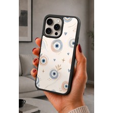 BG AKSESUAR iPhone 14 Pro Uyumlu Nazarboncuğu Desenli Kamera Korumalı Darbelere Dayanıklı Kılıf