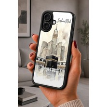 BG AKSESUAR iPhone 16 Uyumlu Inshaallah Desenli Kamera Korumalı Darbelere Dayanıklı Kılıf