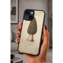 BG AKSESUAR iPhone 14 Plus Uyumlu Morel Desenli Kamera Korumalı Darbelere Dayanıklı Kılıf