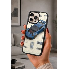 BG AKSESUAR iPhone 16 Pro Uyumlu Porsche Desenli Kamera Korumalı Darbelere Dayanıklı Kılıf