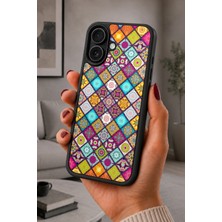 BG AKSESUAR iPhone 16 Uyumlu Mandala Desenli Kamera Korumalı Darbelere Dayanıklı Kılıf