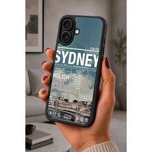 BG AKSESUAR iPhone 16 Uyumlu Sydney Desenli Kamera Korumalı Darbelere Dayanıklı Kılıf