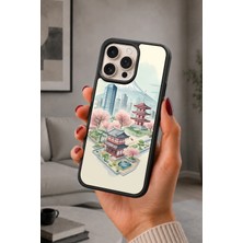 BG AKSESUAR iPhone 16 Pro Uyumlu Tokyo Desenli Kamera Korumalı Darbelere Dayanıklı Kılıf