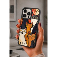 BG AKSESUAR iPhone 14 Pro Max Uyumlu Patiler Desenli Kamera Korumalı Darbelere Dayanıklı Kılıf