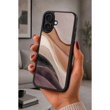 BG AKSESUAR iPhone 16 Plus Uyumlu Katman Desenli Kamera Korumalı Darbelere Dayanıklı Kılıf