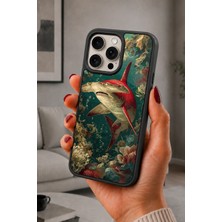 BG AKSESUAR iPhone 14 Pro Uyumlu Testerebalığı Desenli Kamera Korumalı Darbelere Dayanıklı Kılıf