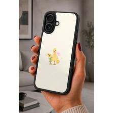 BG AKSESUAR iPhone 16 Plus Uyumlu Yavruördek Desenli Kamera Korumalı Darbelere Dayanıklı Kılıf