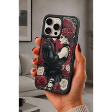 BG AKSESUAR iPhone 15 Pro Max Uyumlu Kafatası Desenli Kamera Korumalı Darbelere Dayanıklı Kılıf