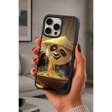 BG AKSESUAR iPhone 15 Pro Max Uyumlu Panda Desenli Kamera Korumalı Darbelere Dayanıklı Kılıf