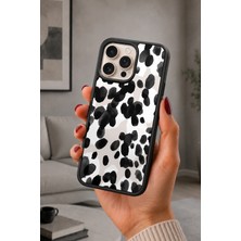BG AKSESUAR iPhone 16 Pro Max Uyumlu Lekeli Desenli Kamera Korumalı Darbelere Dayanıklı Kılıf