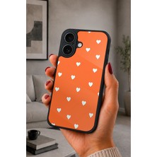 BG AKSESUAR iPhone 17 Uyumlu Turuncu Desenli Kamera Korumalı Darbelere Dayanıklı Kılıf