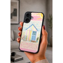 BG AKSESUAR iPhone 17 Uyumlu Plajkulübesi Desenli Kamera Korumalı Darbelere Dayanıklı Kılıf
