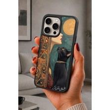 BG AKSESUAR iPhone 15 Pro Max Uyumlu Siyahkedi Desenli Kamera Korumalı Darbelere Dayanıklı Kılıf