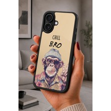 BG AKSESUAR iPhone 16 Uyumlu Maymun Desenli Kamera Korumalı Darbelere Dayanıklı Kılıf