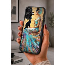 BG AKSESUAR iPhone 16 Plus Uyumlu Kraliçe Desenli Kamera Korumalı Darbelere Dayanıklı Kılıf