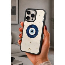 BG AKSESUAR iPhone 15 Pro Max Uyumlu Evileye Desenli Kamera Korumalı Darbelere Dayanıklı Kılıf
