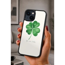 BG AKSESUAR iPhone 15 Uyumlu Yonca Desenli Kamera Korumalı Darbelere Dayanıklı Kılıf