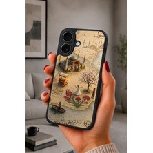 BG AKSESUAR iPhone 17 Uyumlu Istanbul Desenli Kamera Korumalı Darbelere Dayanıklı Kılıf