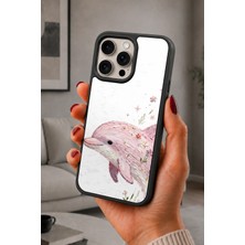 BG AKSESUAR iPhone 15 Pro Max Uyumlu Yunus Desenli Kamera Korumalı Darbelere Dayanıklı Kılıf