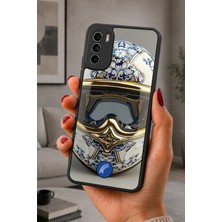BG AKSESUAR Reeder S19 Max Pro S Uyumlu Azulejo Desenli Kamera Korumalı Darbelere Dayanıklı Kılıf