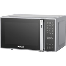Arçelik Mikrodalga Fırın 20L, 700 W Mikrodalga Gücü, 1000 W Izgara, 6 Güç Kademesi, 9 Otomatik Pişirme Programı, Buz Çözme, Çocuk Kilidi, Elektronik Panel, Döner Tabla, 95 Dakika Zamanlayıcı