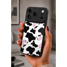 BG AKSESUAR iPhone 17 Pro Max Uyumlu Inekyüzü Desenli Kamera Korumalı Darbelere Dayanıklı Kılıf
